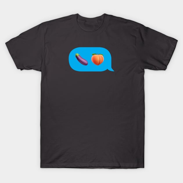 Eggplant and Peach T-Shirt by PaletteDesigns